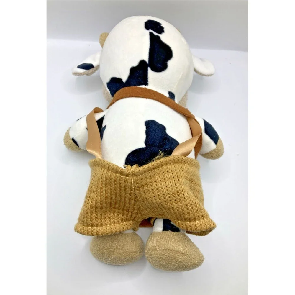 Simulation Cattle Animals Plush Toys Cartoon Milk Cow Plush Doll Cross Body Bag